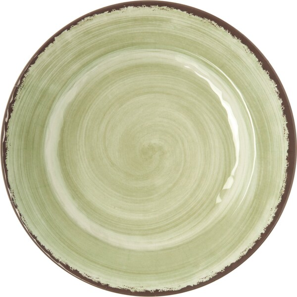 Carlisle Foodservice Melamine Dinner Plate, 11", Jade, PK12 - 5400146
