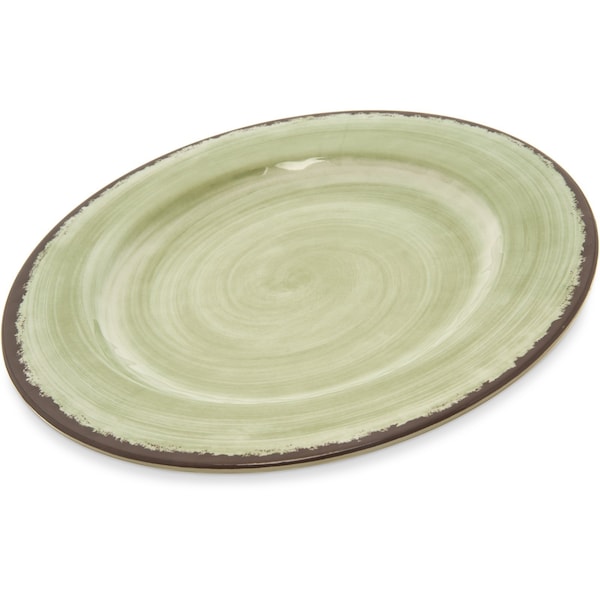 Carlisle Foodservice Melamine Dinner Plate, 11", Jade, PK12 - 5400146
