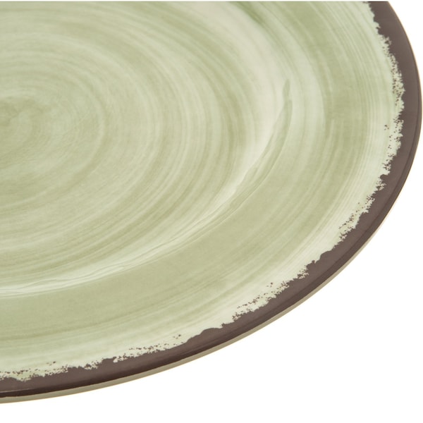 Carlisle Foodservice Melamine Dinner Plate, 11", Jade, PK12 - 5400146