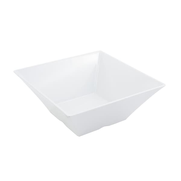 Bon Chef Melamine Square Bowl 12 1/4X12 1/4X5  188Oz/5.87Qts - 53502WHITE