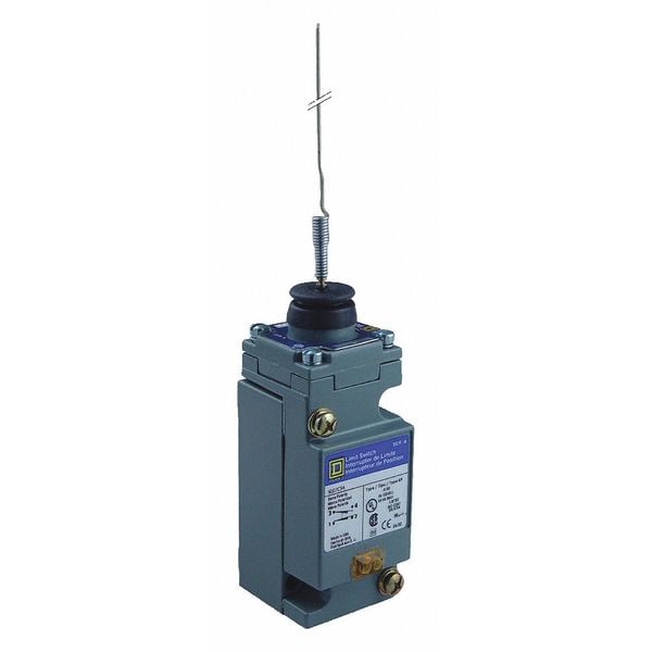 Interruptor de límite de servicio pesado Telemecanique Sensors, palanca oscilante, 2NC/2NO, 10A @ 600V AC, Ubicación del actuador: Superior - 9007C62L