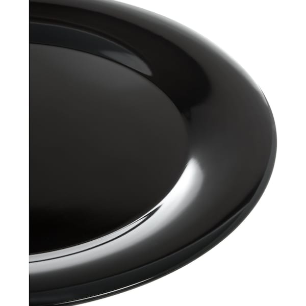 Carlisle Foodservice Wide Rim Round Platter, 19", Blk, PK4 - 4440603