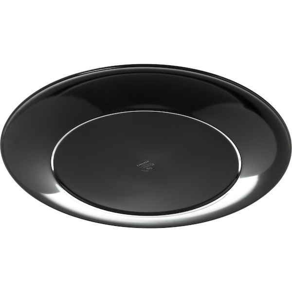 Carlisle Foodservice Wide Rim Round Platter, 19", Blk, PK4 - 4440603