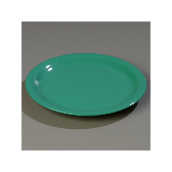 Carlisle Foodservice Wide Rim Salad Plate, 7.5", Green, PK48 - 3301609
