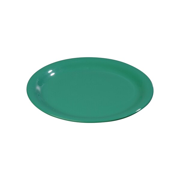 Carlisle Foodservice Wide Rim Salad Plate, 7.5", Green, PK48 - 3301609