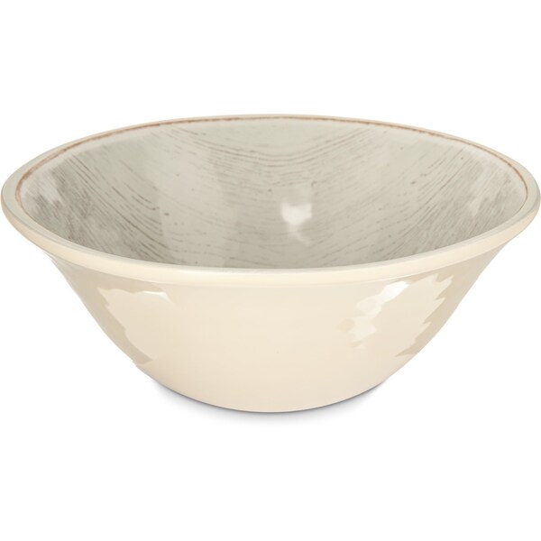 Carlisle Foodservice Melamine Ice Cream Bowl, 27 oz., Buff, PK12 - 6401306