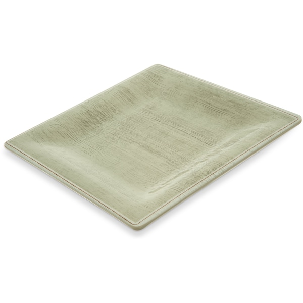 Carlisle Foodservice Melamine Square Salad Plate, 8.5", Jd, PK12 - 6402346