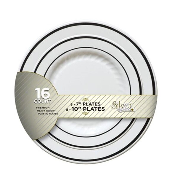Fineline Settings Part Pack- 7 and apos; and apos; and 10 and apos; and apos; Plates Combo 8+8 - BB507-WH