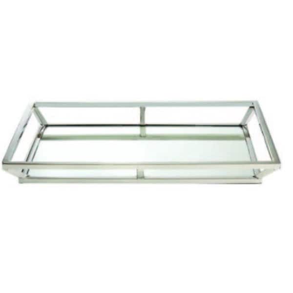 Comida 16 x 10.25 in. Stainless Steel Serving Tray - Large - CO2820630