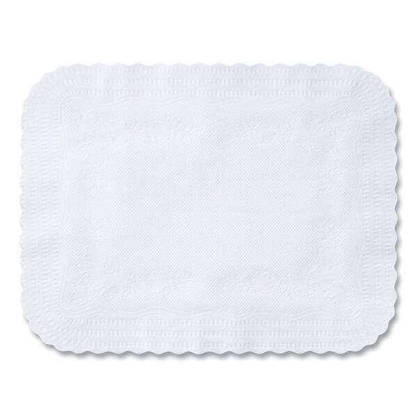 Hoffmaster Scalloped Edge Traymat, Bond Paper, 12.75 x 16.5, White, 1000PK - 410211