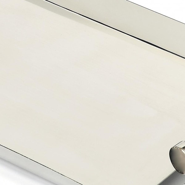 Homeroots 3 x 19 x 10.5 in. Rectangular Stainless Steel Serving Tray - 388898
