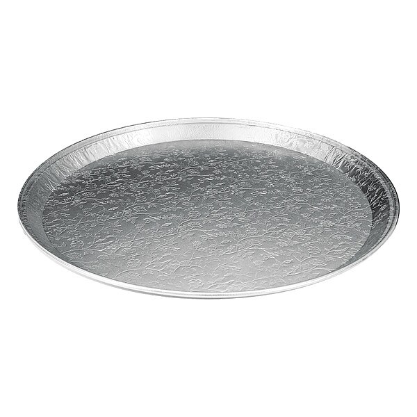 Handi-Foil Of America Aluminum Embossed Tray, 12" Diameter, PK25 - HFA 401380