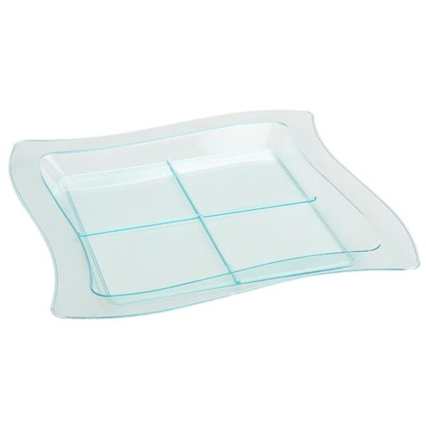 Fineline Settings Green Tiny Tangents Appetizer Tray - 6206-GRN