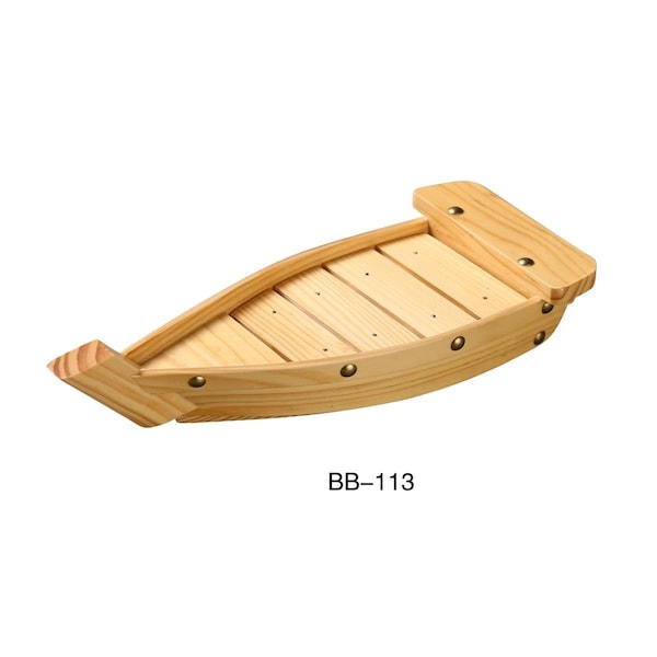 Cocinando 13.25 x 5.75 x 2.25 in. Wooden Sushi Boat, Bamboo, 12PK - CO4260997