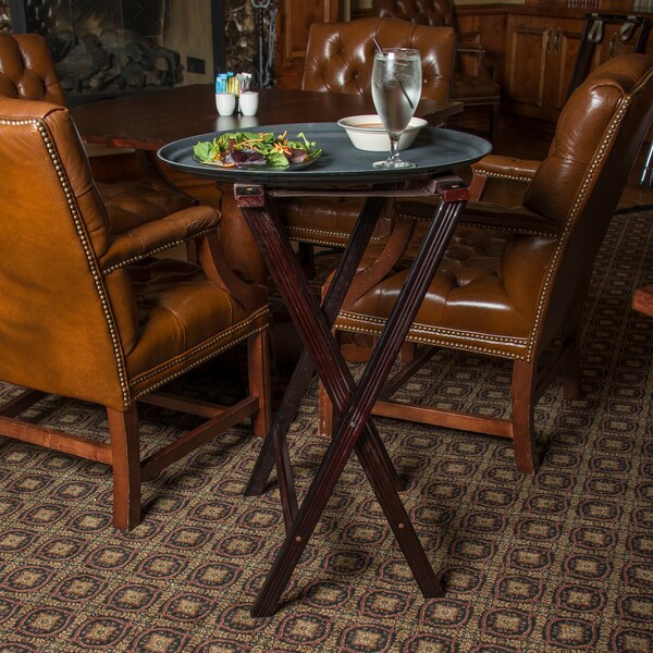 Carlisle Foodservice Wood Tray Stand, 30", Walnut, PK6 - C3620W11