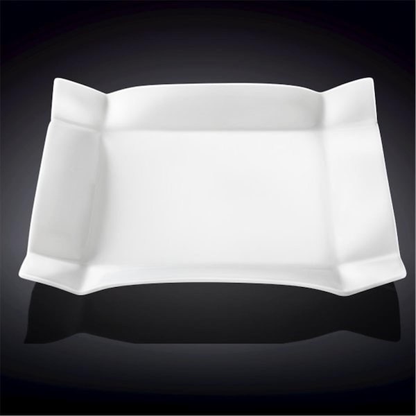 Wilmax 991257 14 x 14 in. Square Platter, White, 12PK - WL-991257 / A