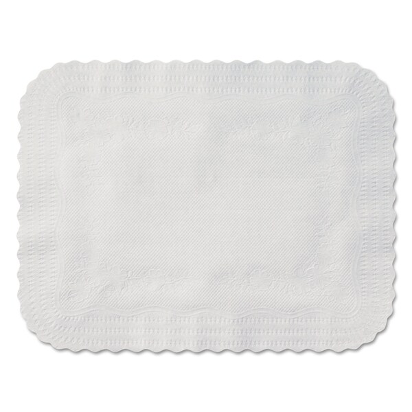 Hoffmaster Scalloped Edge Traymat, Bond Paper, White, 19.13 x 14, 1000PK - 410202