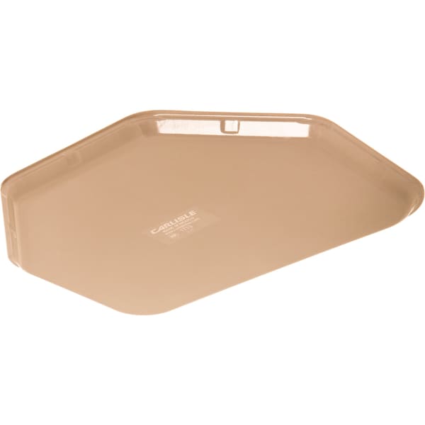 Carlisle Foodservice Fbrgl Tray Trapezoid, 18x14", Almond, PK12 - 1713FG095