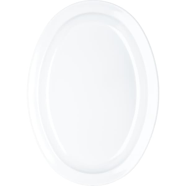 Carlisle Foodservice Melamine Plttr Tray, 13.5x9.75", Wht, PK12 - KL12602