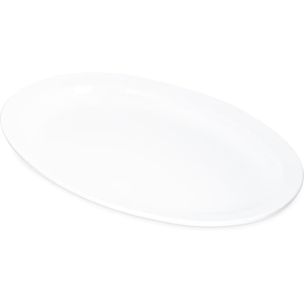 Carlisle Foodservice Melamine Plttr Tray, 13.5x9.75", Wht, PK12 - KL12602