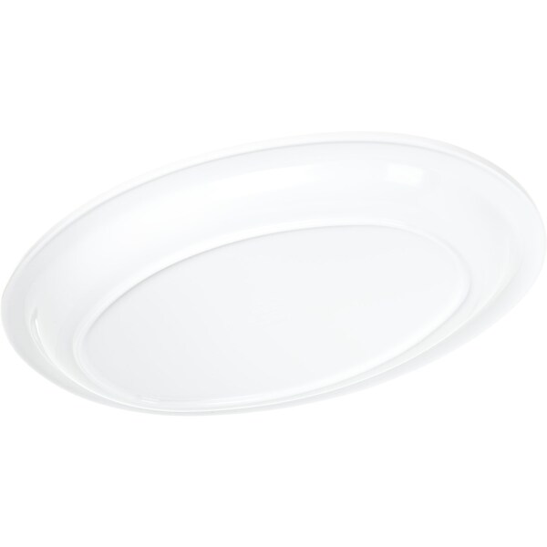 Carlisle Foodservice Melamine Plttr Tray, 13.5x9.75", Wht, PK12 - KL12602