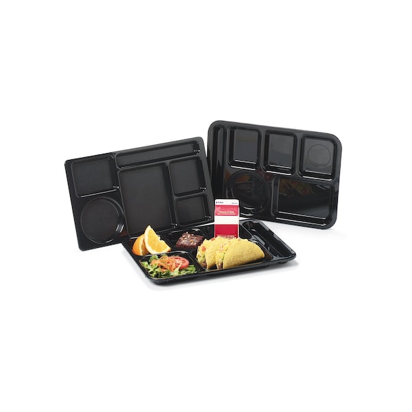 Carlisle Foodservice Right-Hand Compartment Tray, Tan, PK24 - 614R25