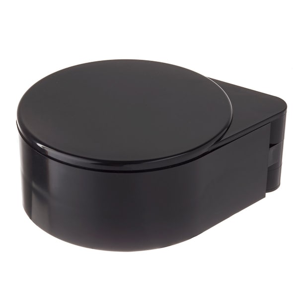 Tablecraft Glass Rimmer, 3 Swing Out Trays, Blk Abs P - H633