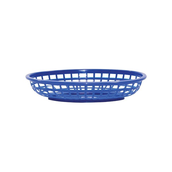 Tablecraft Classic Oval Bskt, 9.4"X6"X1.9", Hdpe, PK12 - 1074BL