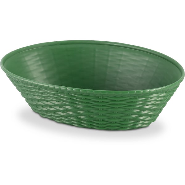 Carlisle Foodservice Oval Basket, 1.1 qt., Green, PK12 - 650409