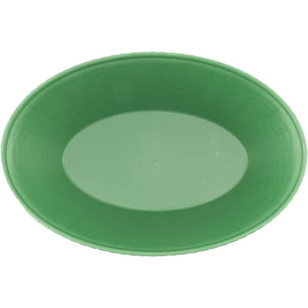 Carlisle Foodservice Oval Basket, 1.1 qt., Green, PK12 - 650409