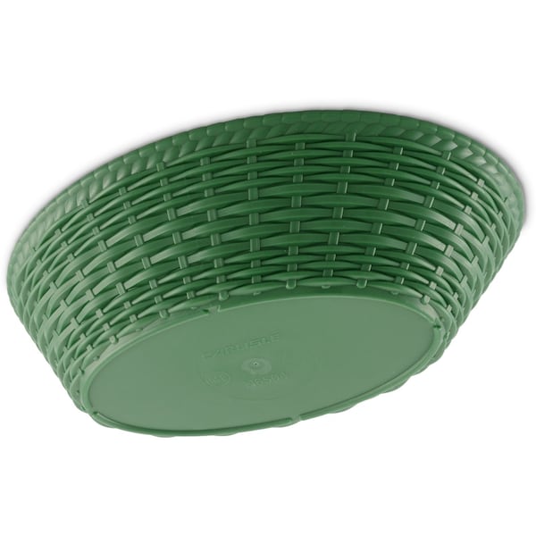 Carlisle Foodservice Oval Basket, 1.1 qt., Green, PK12 - 650409