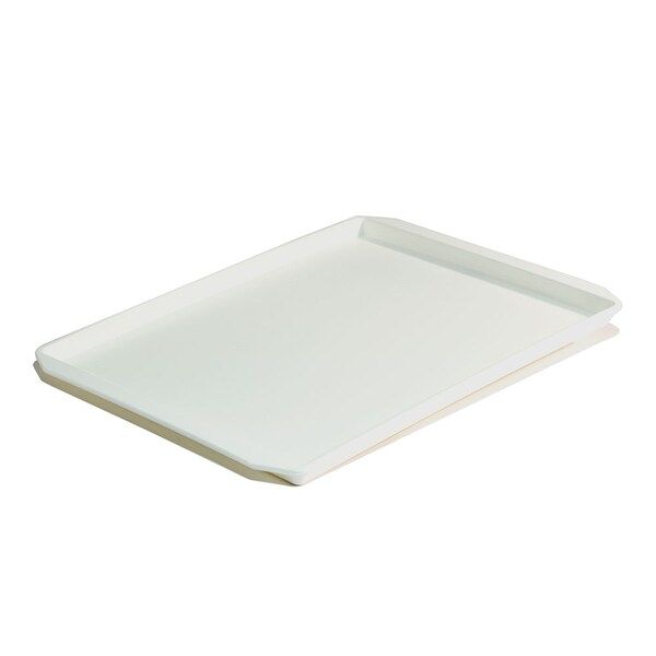 Hapco-Elmar R3030WHT-Essential 10.5x12.5" Rect. Tray W/ Handles, White, PK 36 - R3030WHT