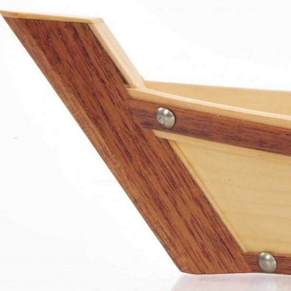 Homeroots Small Wooden Sushi Boat Serving Tray 6.25 x 16.75 x 3.37 in. - 364376