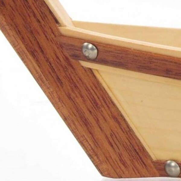 Homeroots Small Wooden Sushi Boat Serving Tray 6.25 x 16.75 x 3.37 in. - 364376