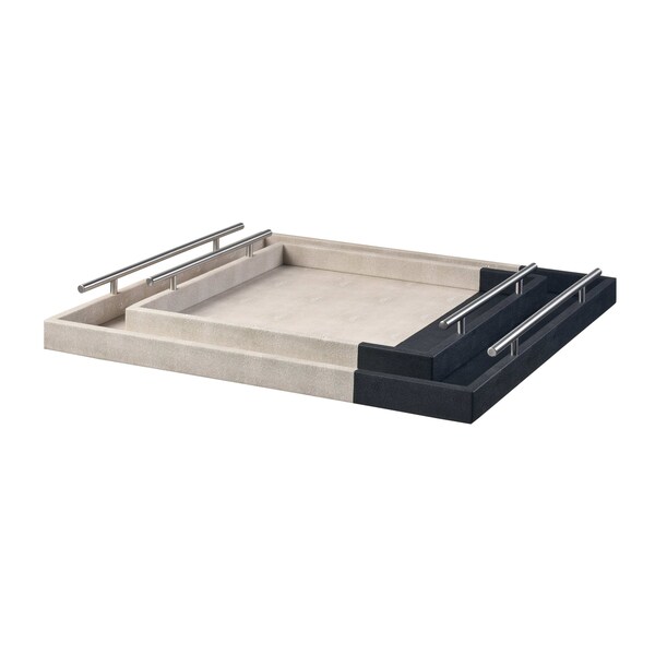 Elk Studio Dove Tray - Set of 2 Khaki - S0057-11215/S2