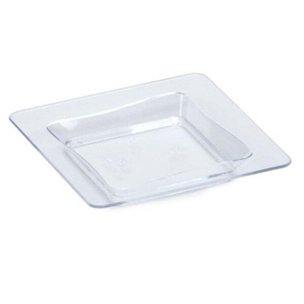 Fineline Settings Clear 3 and apos; and apos; x 3 and apos; and apos; Serving Tray - 6200-CL