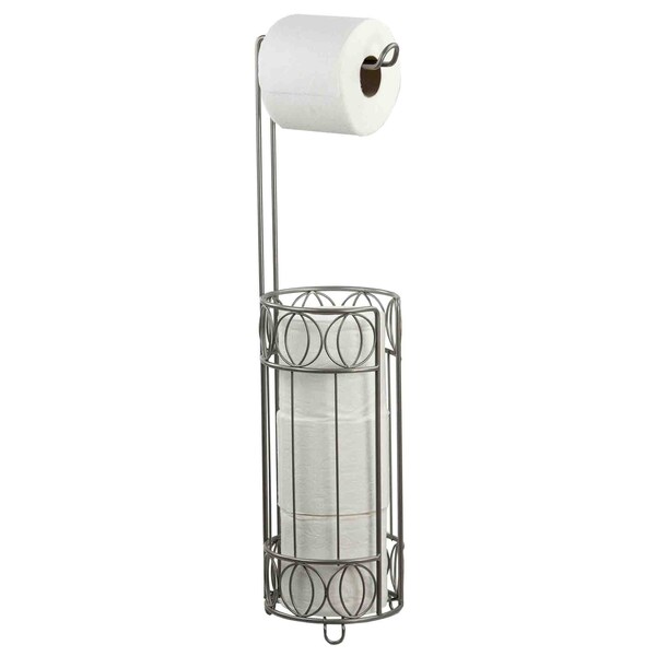 Home Basics Home Basics Satin Nickel Seville Toilet Paper Holder - ZOR96250