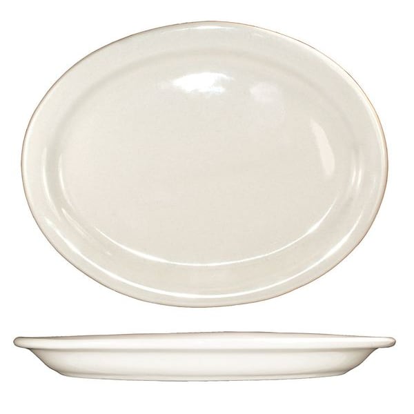 Iti Platter, 12-3/8x10, American Wht, PK12 - VA-48