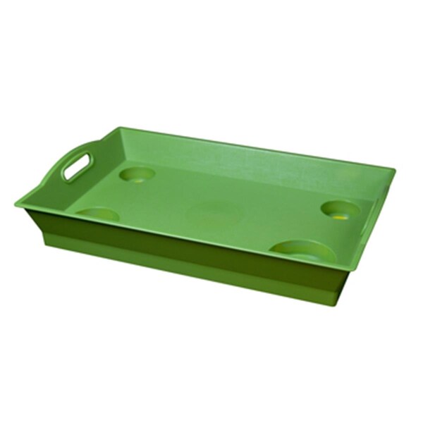 Little Butler TRAYLKLIM-6 PVC Serving Tray, Key Lime - Large, 6PK - TRAYLKLIM/6