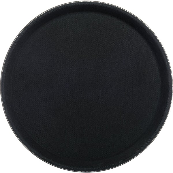 Carlisle Foodservice Round Tray, 11-1/4", Black, PK12 - 1100GL004