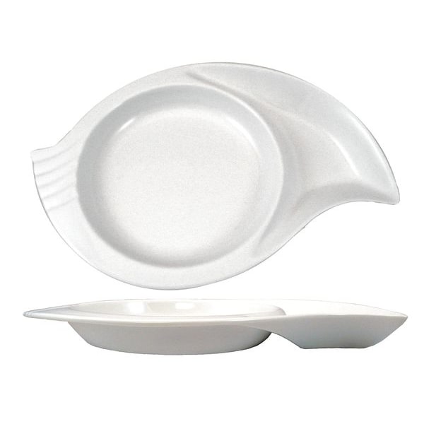 Iti Snail Plate, 10-1/2, White, PK36 - SN-16-EW