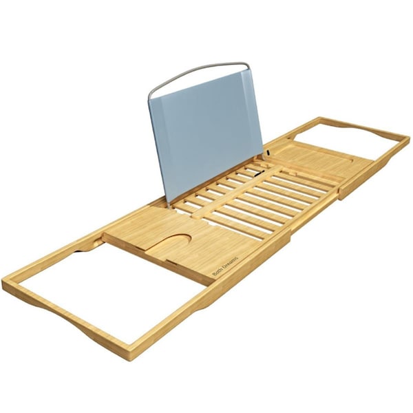 Productos Alimenticios Bamboo Bath Caddy-Natural Wood Bathtub Tray with Extending Sides - PR2056430