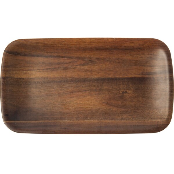 Carlisle Foodservice Acacia Grain Tray, 13.875"x7.75", PK12 - EAG0569