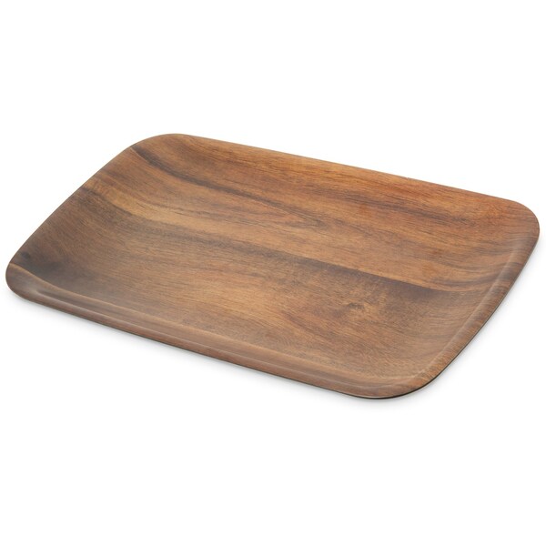 Carlisle Foodservice Acacia Grain Tray, 13.875"x7.75", PK12 - EAG0569