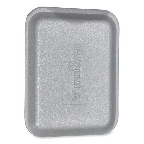 Gen Meat Trays, No 4S, 9.5 x 7.25 x 0.5, White, 500PK - 4SWH