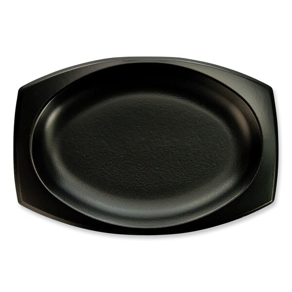 Dart Quiet Classic Laminated Foam Dinnerware, Platter, 9.8 in. x 6.7 in., Black, 500PK - 9PRBQR
