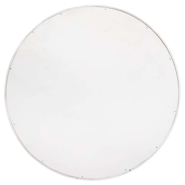 Elegant Designs "Let it Snow" 13.75" Round Wood Serving Tray with Handles - HG2013-WLS