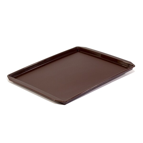 Hapco-Elmar R3030WAL-Essential 10.5x12.5" Rect. Tray W/ Handles, Walnut, PK 36 - R3030WAL