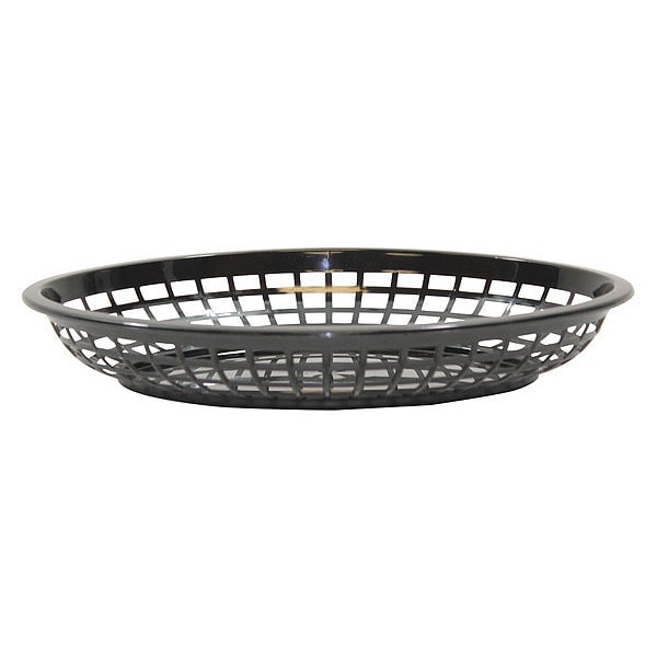 Tablecraft Jumbo, Oval Basket, Black, PK12 - 1084BK