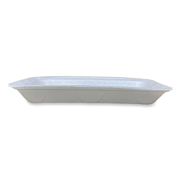 Gen Meat Trays, #4D, 9.47 x 7.12 x 1.32, White, 500PK - 4DWH